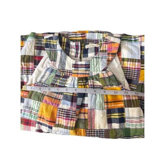 Crewcuts by J. Crew Girls' Patchwork Sleeveless 100% Cotton Dress Sz M 4-5 FLAW - Picture 11 of 15